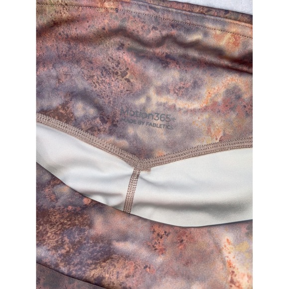 Fabletics Motion365 High Waisted Pocket Leggings Marble Print Activewear Size M - Picture 4 of 7